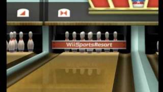 Wii Sports Resort Bowling Ball Out of Lane [upl. by Ylicis]