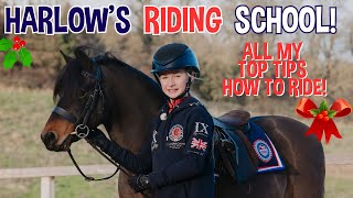 HARLOWS RIDING SCHOOL TOP TIPS HOW TO HORSE RIDE [upl. by Amehr]