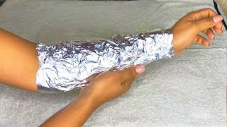 Wrap aluminum foil around your arms and youll thank me forever [upl. by Lawley]