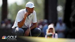 Scottie Scheffler Rory McIlroy Xander Schauffele struggle on 5th  US Open 2024  Golf Channel [upl. by Clardy]