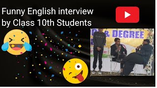 Funny English interview by students [upl. by Destinee]