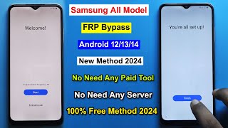 quotFree New Method 2024quot Samsung All Model FRP Bypass Android 1314  Gmail Lock Remove Samsung Phone [upl. by Lilah]