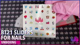 BT21 Sliders for nails by BTS TOWN [upl. by Franckot]