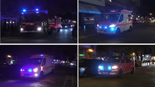 Stromausfall auf Kinderbeatmungsstation🚑 ElektroZug  KTWs und mehr🚨 》Essen》Einsatzfahrten [upl. by Angelis769]