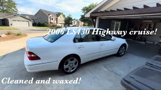 I washed and waxed the 2006 Lexus LS 430 Test drive POV walk around highway cruising [upl. by Reteid299]