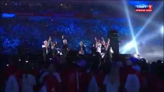 130718 EXO  Intro  Wolf  National  Russia Kazan arena Closing Summer Universiade [upl. by Sset]