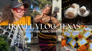 TRAVEL VLOG san antonio river walk festivals foodie tings ♡ [upl. by Adam]