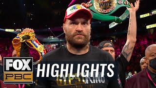 Top moments from Tyson Fury vs Deontay Wilder III  PBC on FOX [upl. by Inez759]