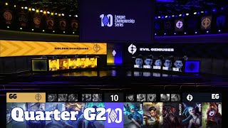 EG vs GG  Game 2  Quarter Final LCS 2022 Lock In Playoffs  Evil Geniuses vs Golden Guardians G2 [upl. by Ynatirb229]