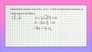 FUNKCJA LINIOWA od podstaw zadania dla klasy 1 oraz 2 zadanie 6 [upl. by Chapman]