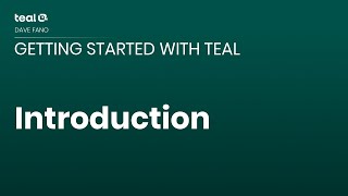 Introduction  Getting Started with Teal [upl. by Roath193]