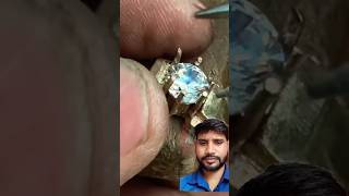 How to diamond ring making process diamond ring making 18 carat diamond ring making hindi [upl. by Rolyt897]