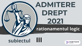 Admitere Facultatea de Drept UBB 2021 rationament logic exercitiul 3 [upl. by Yila941]