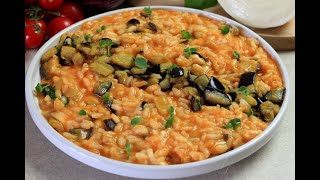 Risotto con melanzane e provola affumicata da lecccarsi i baffi [upl. by Annocahs]