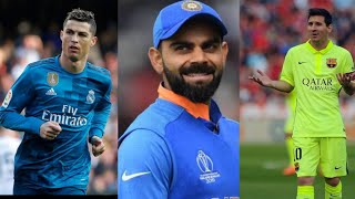 He Is The Greatest Player  Virat Kohli Chooses Between Lionel Messi And Cristiano Ronaldo  HD [upl. by Soloma216]