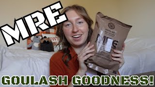 MRE Taste Test 20  Menu 22 Beef Goulash [upl. by Reffineg]