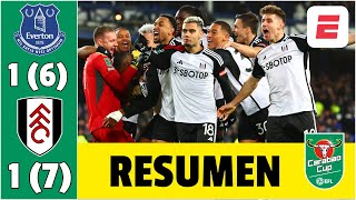 EL FULHAM de RAÚL JIMÉNEZ ganó en PENALES vs EVERTON y avanza a SEMIFINALES  Carabao Cup [upl. by Akinot]