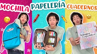 Preparándome para el REGRESO A CLASES 🥲🖍 Mochila Papelería Utiles Etc  Leo Study [upl. by Nehgam895]