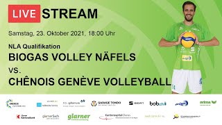 Biogas Volley Näfels vs Chênois Genève Volleyball [upl. by Esirehc]