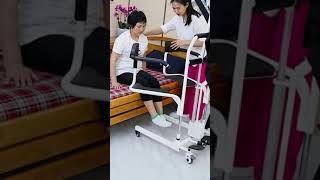 Electric patient lift chair for safe transfer from bed to wheelchair toilet sofa [upl. by Ahsim711]