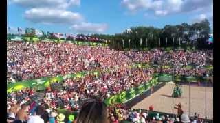 Meksykańska fala na MŚ w Siatkówce Plażowej Mazury 2013 II Mexican Wave at beach volleyball WChs [upl. by Land274]