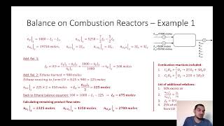 Mass balance in English  51  Combustion example 1 [upl. by Aliuqa591]