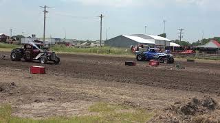 Open Class Psycho Sneak amp Smokin Gun 1st Pass July 13 2024 Burwell NE Dirt Drag [upl. by Anwahsad]