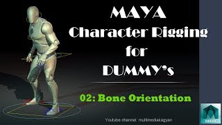 Lesson 02 Bone Orientation in Maya [upl. by Beutner287]