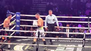 David Benavidez vs Oleksandr Gvozdyk Live Last Round Close fight [upl. by Rutherford222]