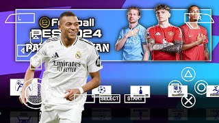 eFootball PES 2025 PPSSPP Fix Calll Name Real Face Update Transfer Camera Ps5 Best Graphics [upl. by Marcellina]