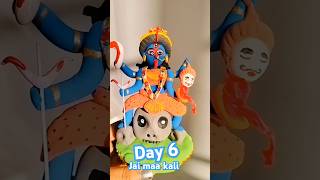 67 days challenge of mahakali idol  super clay se bnaye kali maa ki murti shorts diy kali [upl. by Nekcerb]