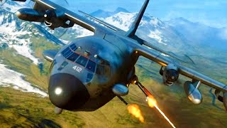 Lockheed AC130 quotClose Airquot amp quotHardpointquot Missions Modern Warfare 2 Campaign Realism Gameplay [upl. by Debera]