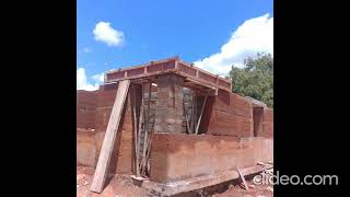 Rammed earth construction Building1 Part 2 [upl. by Babbette]