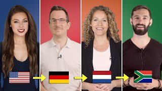 English vs German vs Dutch vs Afrikaans  West Germanic Language Comparison [upl. by Arres37]