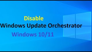 Disabling the Windows Update Orchestrator [upl. by Neehs]