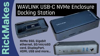 WAVLINK USBC NVMe Enclosure Docking Station [upl. by Aiza613]