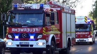 Feuer im Rathaus Einsatzfahrten Freiwillige Feuerwehr Voerde [upl. by Naired618]