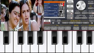 Sajana tere pyar mein  kyaa dil ne kahaa udit narayanAlka yagnik Hindi Music ORG 24 phone piano [upl. by Pincas]