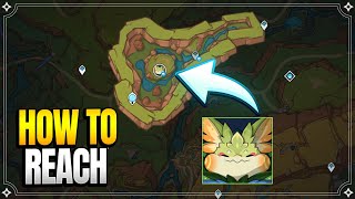 How to reach Gluttonous Yumkasaur Mountain King  World Quests amp Puzzles 【Genshin Impact】 [upl. by Salli]