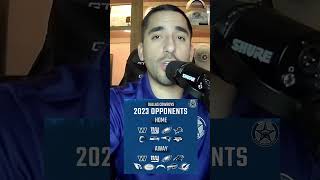 2023 Dallas Cowboys Opponents Officially Set  BTB Shorts [upl. by Essilevi]