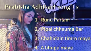 Prabisha Adhikari Song’s Collection  Nepali Heart Touching song‘s [upl. by Sivaj]