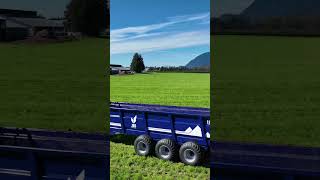 Massive 30 ft Manure Spreader In Action  JBS Equipment [upl. by Nylloh]