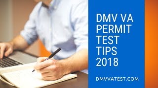 DMV VA permit test TIPs  DMVVATESTcom [upl. by Terese933]