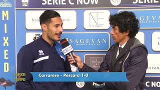 Carrarese  Pescara 10 Aloi “Ci gira male ma non abbiamo creato tanto“ [upl. by Touber]