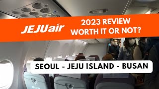 Jeju Air Review Seoul  Jeju Island  Busan  Seat CheckIn And Overall [upl. by Bishop723]