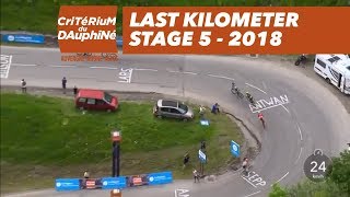 Last kilometer  Stage 5 Grenoble  Valmorel  Critérium du Dauphiné 2018 [upl. by Nottap]