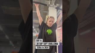 DAY 6 30 DAY SOFT CHALLENGE ✨💪gym gymmotivation weightloss weightlossjourney [upl. by Kokoruda]