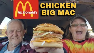 McDonalds NEW Chicken Big Mac Review foodreview fastfood honestfoodreviews fastfoodreview [upl. by Narud]