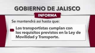 Gobernador del Estado de Jalisco baja la tarifa del servicio de Transporte Público [upl. by Paget691]