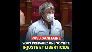 Pass sanitaire  « Vous préparez une société injuste et liberticide » [upl. by Tessy]